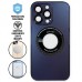 Capa iPhone 14 Pro - Vidro Metallic Magsafe Dark Purple
